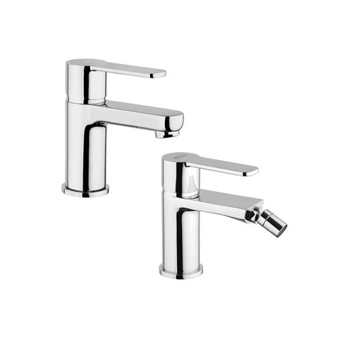 Set Miscelatore Lavabo E Bidet Jacuzzi Rubinetteria Eolo