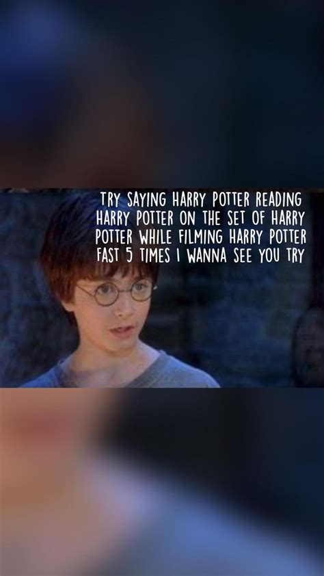 Harry Potter reading Harry Potter on the set of Harry Potter while ...