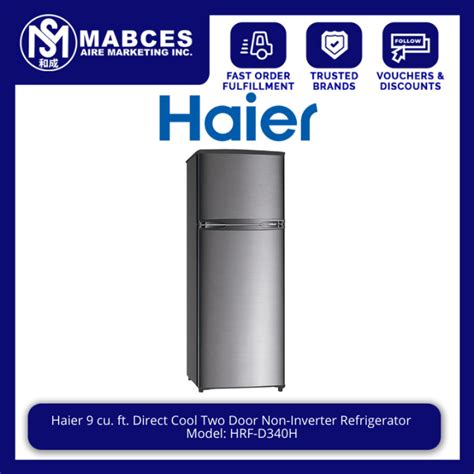 Haier Cu Ft Direct Cool Two Door Inverter Refrigerator Hrf Ivd H