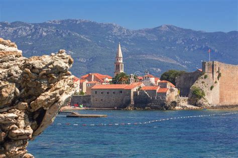 Old town of Budva stock image. Image of landscape, fort - 129522267