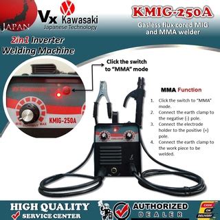 Vx Kawasaki Mma Mig Welding Machine Portable Inverter In A L No