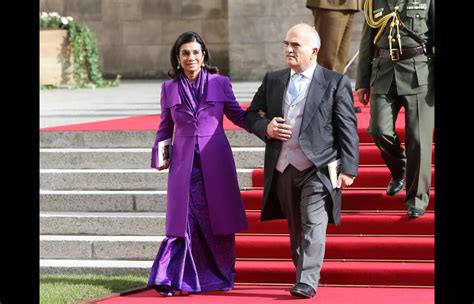 Photo Le Prince Hassan Et La Princesse Sarvath De Jordanie Sortant De