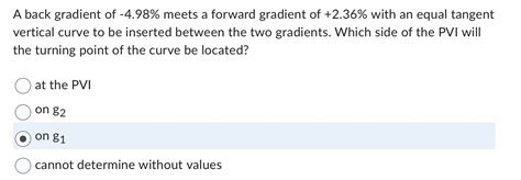 Solved For A Curve That Has Its BVC At Station 12 00 And The Chegg