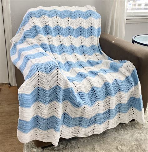 Easy Chevron Afghan Crochet Pattern Crafty Kitty Crochet