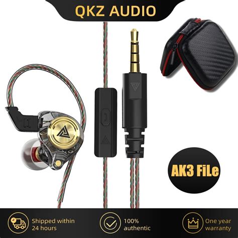 Qkz Ak File Copper Drive Earphone Hifi Subwoofer Wired Headphones