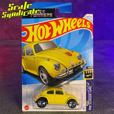 Hot Wheels Transformers Bumblebee Vw Volkswagen Beetle Yellow Hw Screen Time Kawa Bug A Movie