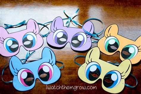 Free Printable My Little Pony Masks - I Watch Them Grow