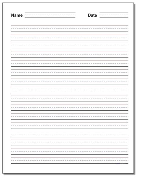 Free Printable Handwriting Worksheets