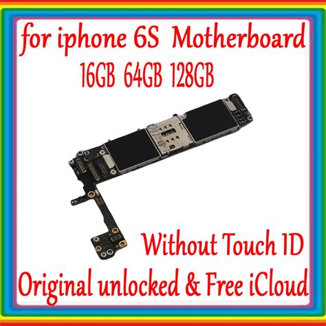 16g 64g 128g For IPhone 6s Motherboard With No Touch ID 100 Original