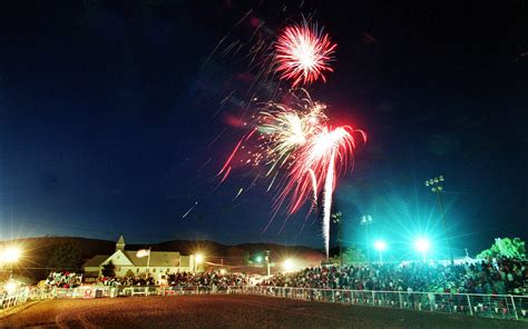 Fireworks at the old rodeo arena across from City Hall | Oakley City Utah