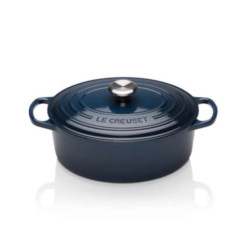 Le Creuset Signature Ink Cast Iron 27cm Oval Casserole 21178271302430 Harts Of Stur