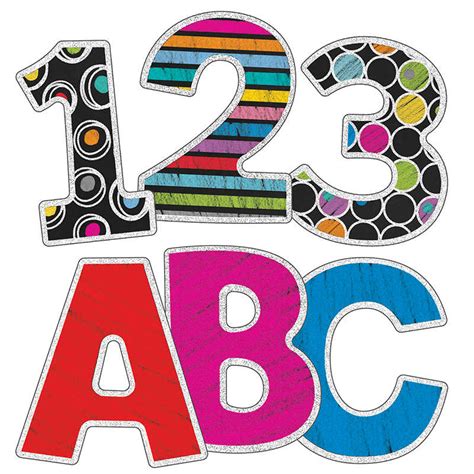 Carson Dellosa Colorful Chalkboard 3in Ez Letters Cd 130060