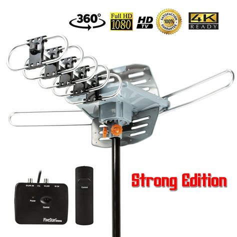 Five Star Outdoor 150 Mile Motorized 360 Degree Rotation Ota Amplified