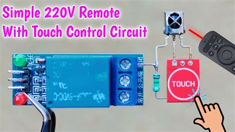 Touch Switch Circuit TTP223 Remote Control On Off Switch YouTube