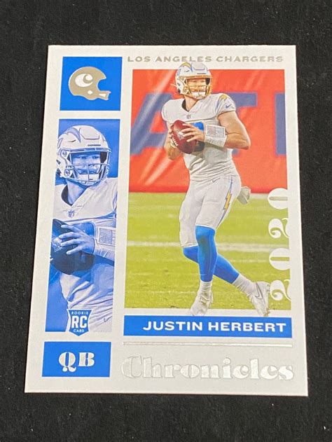 Lot Mint Panini Chronicles Rc Justin Herbert Rookie