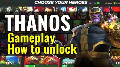 Thanos Gameplay How To Unlock Fast Marvel Ultimate Alliance Youtube