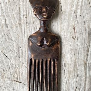 Afro Comb, Afro Pick, Wooden Comb, African Wooden Comb, Decorative Comb, Handcarved Comb - Etsy