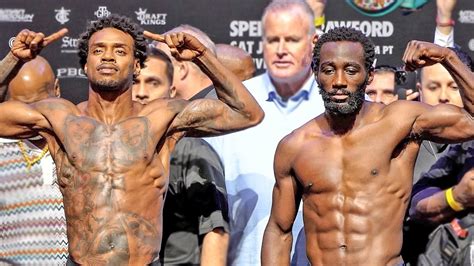 Errol Spence Jr Vs Terence Crawford FULL WEIGH IN FACE OFF