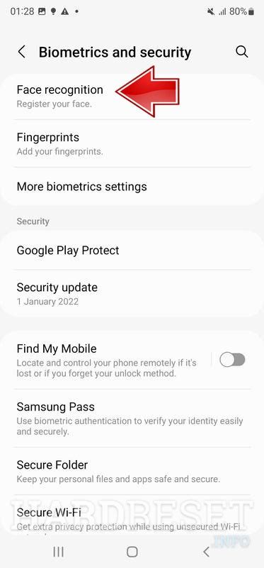 How To Add Face To Unlock Samsung Galaxy S22 Ultra 5g