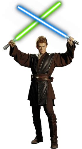 Anakin Skywalker (Dual Lightsabers) PNG by DarthSpiderMaul on DeviantArt