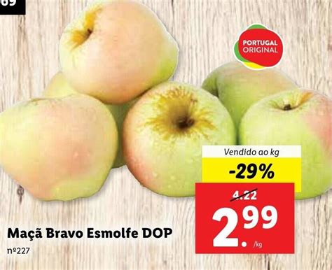 Promoção Maçã Bravo Esmolfe DOP Vendido ao kg em Lidl