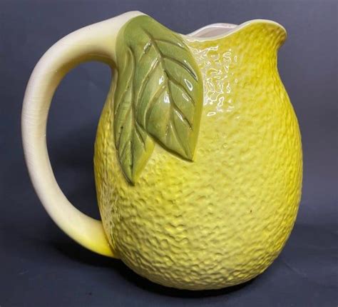 Vintage Lemon Pitcher | Etsy | Pitcher, Vintage pottery, Vintage