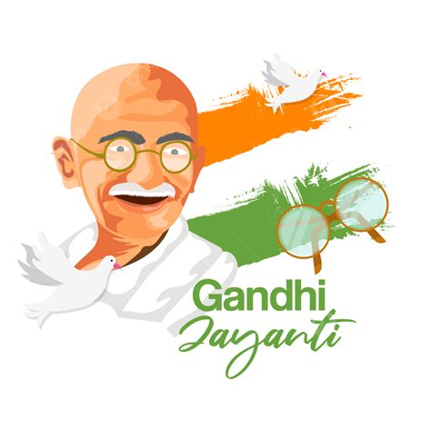 Plano Feliz Gandhi Jayanti Banner Mohandas Karam Chandra Cumplea Os Png