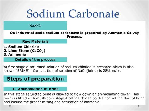 SOLUTION Sodium Bicarbonate Process Studypool