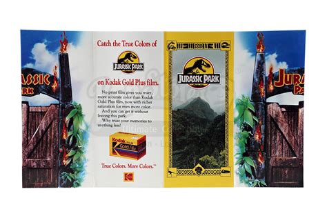 Jurassic Park Brochure Map