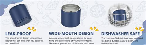 Amazon Lohasok Soup Thermo For Hot Food Insulated Vacuum Food Jar With Buckle Lid
