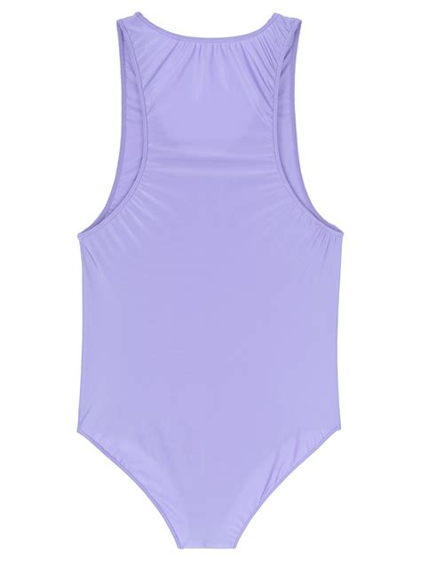 Maillot De Bain Brillant Et Extensible Pour Hommes Lingerie De Lutte Body Sans Manches