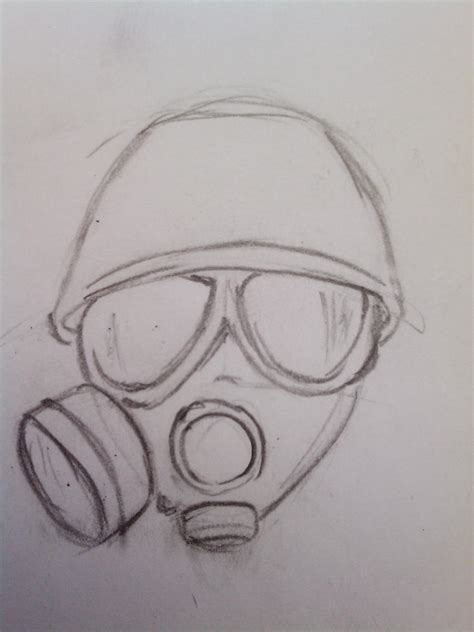 gas mask drawing by Borism1990 on DeviantArt