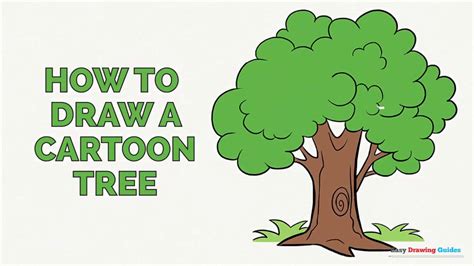 How To Draw A Cartoon Tree In A Few Easy Steps Drawing Tutorial For