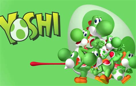 Wallpaper green, wallpaper, egg, tongue, multiple yoshi, yoshi images ...