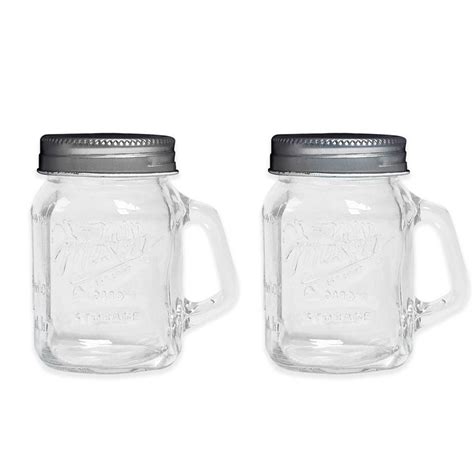 Mason Jar Salt And Pepper Shaker Set Bed Bath And Beyond Mason Jars