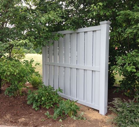 Gray Vinyl Shadowbox Fence By Interstate Style Colorado Outdoor