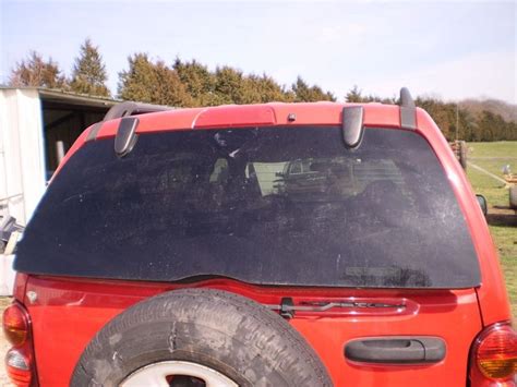 Rare Tinted Rear Back Glass Window Jeep Liberty 02 03 04 05 06 07