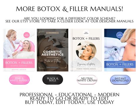 Foundation Botox And Dermal Fillers Training Manual Beginner Botox