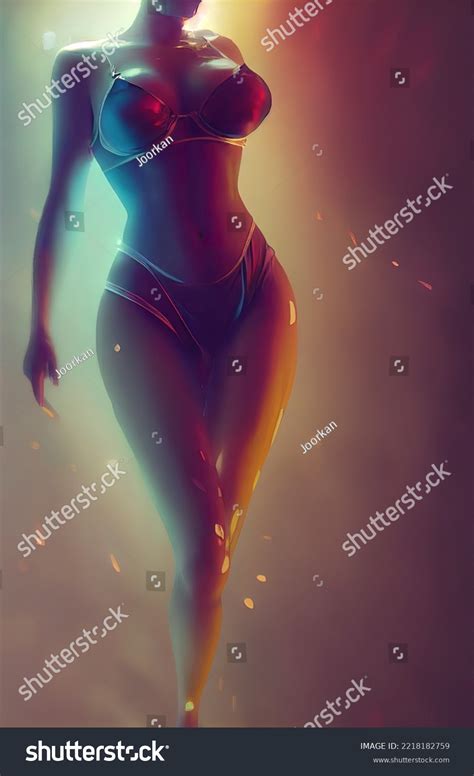 Sexy Female Body Underwear Bikini Digital Stock Illustration Shutterstock