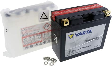 Batterie VARTA Powersports AGM YT12B BS YT12B 4 für DUCATI Diavel