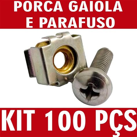 Kit Porca Gaiola Parafuso P Rack De Telecom C P S Sp R