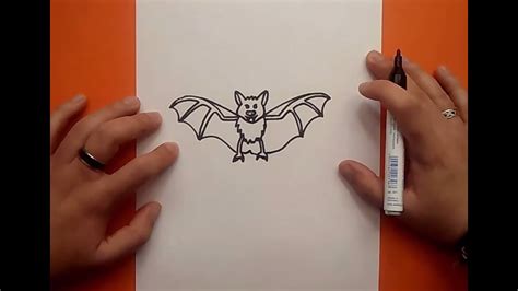 Como Dibujar Un Murcielago Paso A Paso How To Draw A Bat Youtube