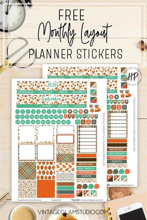 Planner Layouts Free Sticker Printables Artofit