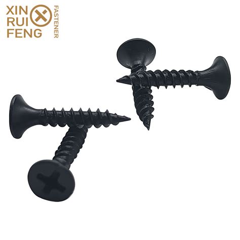 Factory Supply Black Phosphated Fine Thread Gypsum Board Drywall Screw