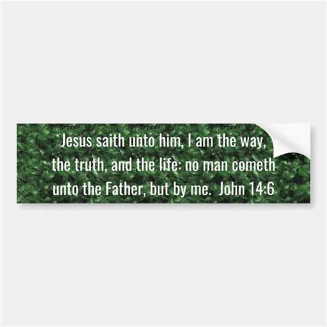 Scripture Bumper Sticker Zazzle