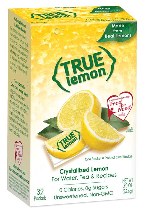 True Lemon Packets | Crystalized Lemon Juice Powder – True Citrus