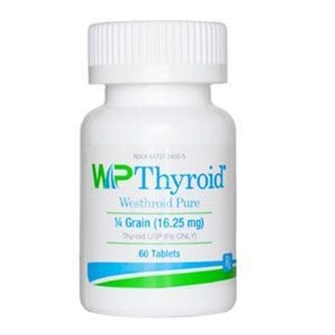 Wp Thyroid® 14 Grain 1625mg 100 Tabletsbottle Mcguff Medical Products