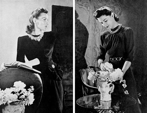 1940s Fashion Fall Dresses In 1940 Glamour Daze