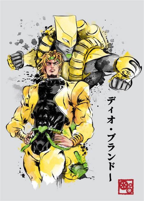 Za Warudo Poster By Antonio Camarena Displate Jojo Anime Jojos