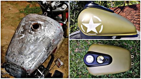 Restoration Old Motorcycle Fuel Tank How To Paint Motorcycle Fuel